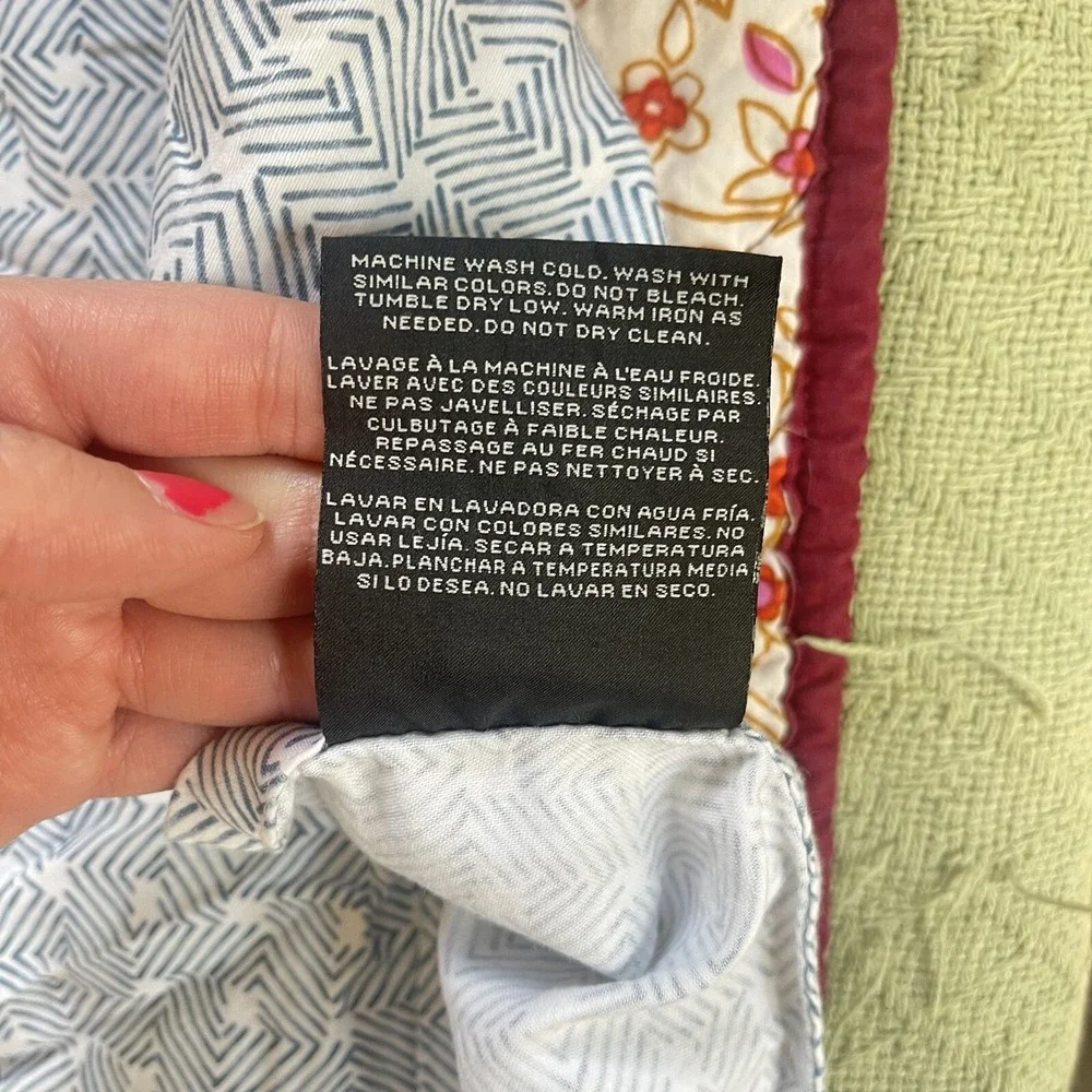 Ralph Lauren King Flat Sheet Spencer‎ Basketweave Fisher Blue White